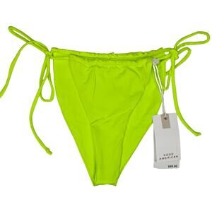Good American Always Fits Tie Bikini Bottoms Womens Adjustable Swimwear
